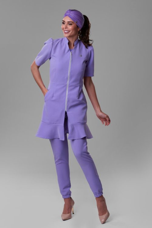 Jaleco Luiza manga curta